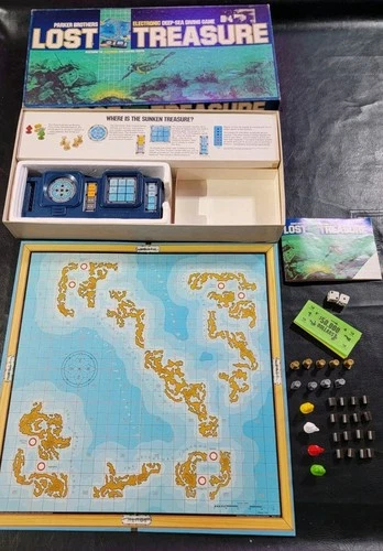 Lost Treasure Electronic Deep Sea Diving Game Vintage 1982 Parker Brothers Works