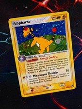 LP Pokemon AMPHAROS Card EX UNSEEN FORCES Set #1/115 Holo Foil Rare SWIRL#1 on eBay