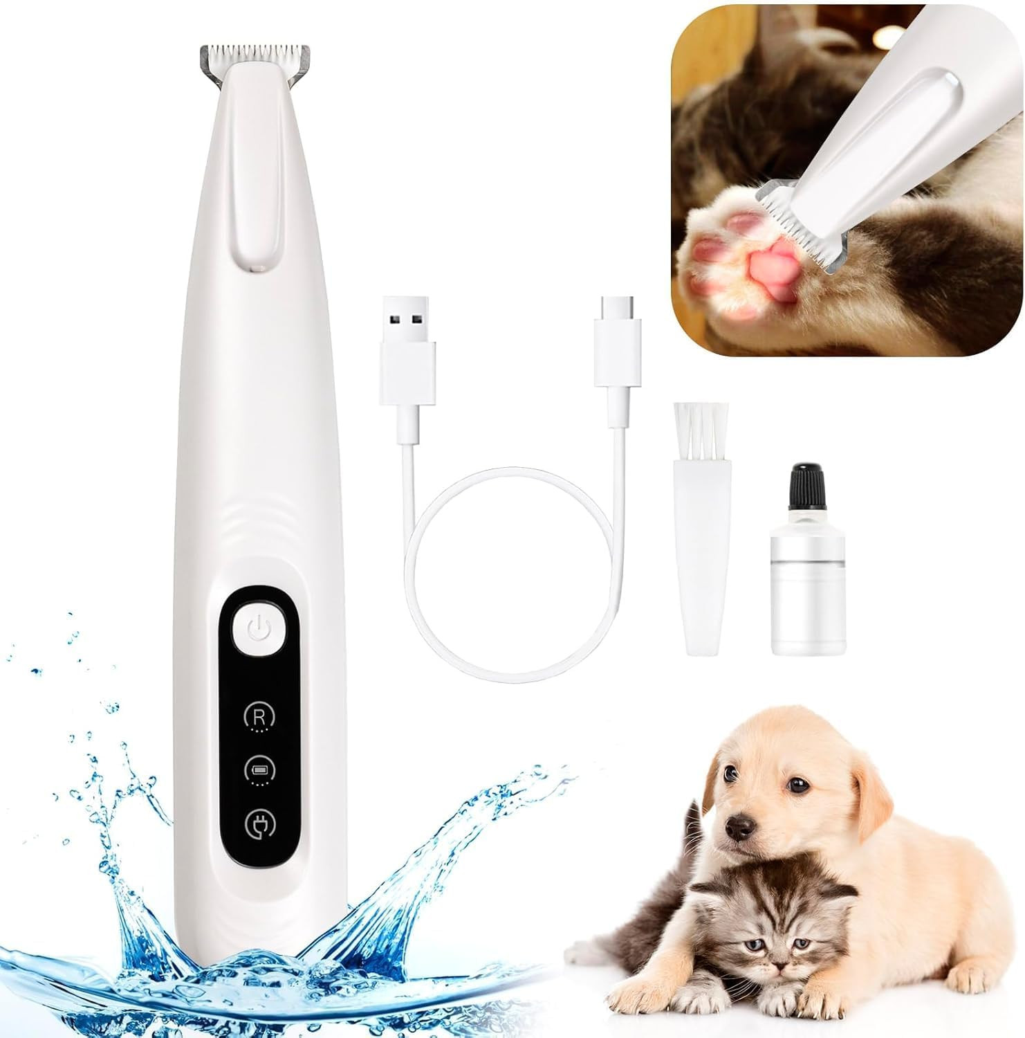 Regolatore Professionale per Animali: Design e Potenza Ricaricabile