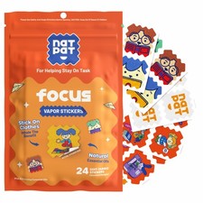 NATPAT Focus Patch Enhancing Stickers for Kids and 24 Count Pack of 1 