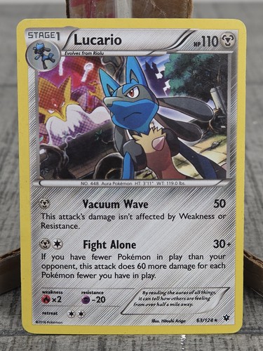 Lucario XY Fates Collide 63/124 Cosmos Holo Rare MP