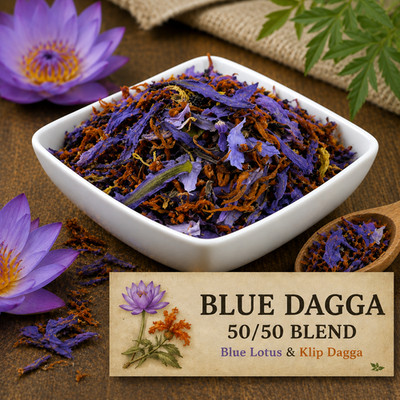 Blue Lotus & Klip Dagga 50/50 Herbal Mix Blend