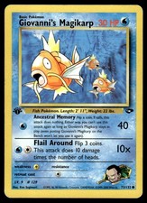 Giovanni's Magikarp 73/132 Common Gym Challenge Pokemon 1st Edition HP on eBay