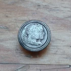 Louis XV 18th century silver cape button (16mm)
