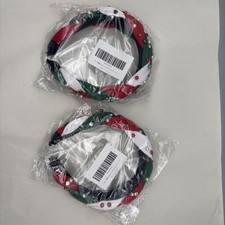 Embellished Christmas Headband for Woman Hair Accessory 3-color Patchwork 2pcs