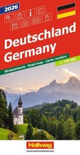 Hallwag Strassenkarte Deutschland 2026 1:750....