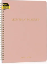 Beautiful 2025-2026 Monthly Planner and Calendar Book - Aesthetic to Do List Not