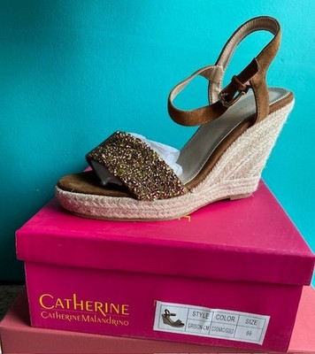 Catherine Malandrano Grison Cognac/Gold sandals