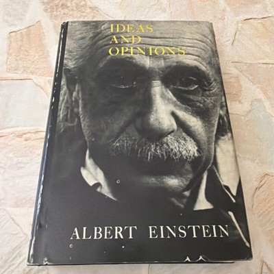 1954 Albert Einstein IDEAS AND OPINIONS Hardcover Book DJ First Edition Vintage