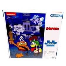 Rompecabezas Aquarius Garfield & Odie 1000 piezas casa embrujada Nickelodeon NUEVO