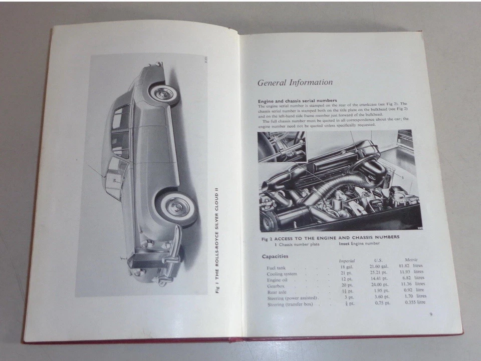 Operating Instructions Manual Rolls Royce Silver Cloud II manufactured 1959 -196 - Image 2 of 4