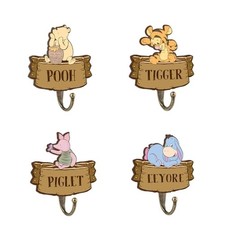 Winnie Nursery Bathroom Bedroom Decor, 4 Pcs Piglet The Pooh Decorative Wall ...