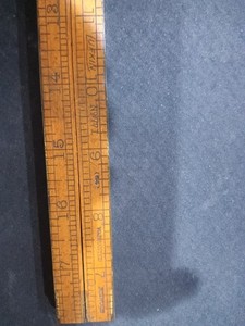 Vintage Lufkin No. 771 {84} Warranted Boxwood Brass Bound Rule 2 ft. Long