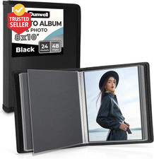 Photo Album 8X10 Black with Mounting Paper, 8 X 10 Photo  Art Portfolio Prese