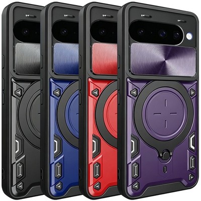 For Google Pixel 11/11 Pro XL Hybrid Case Magnetic Ring Stand Camera Lens Cover