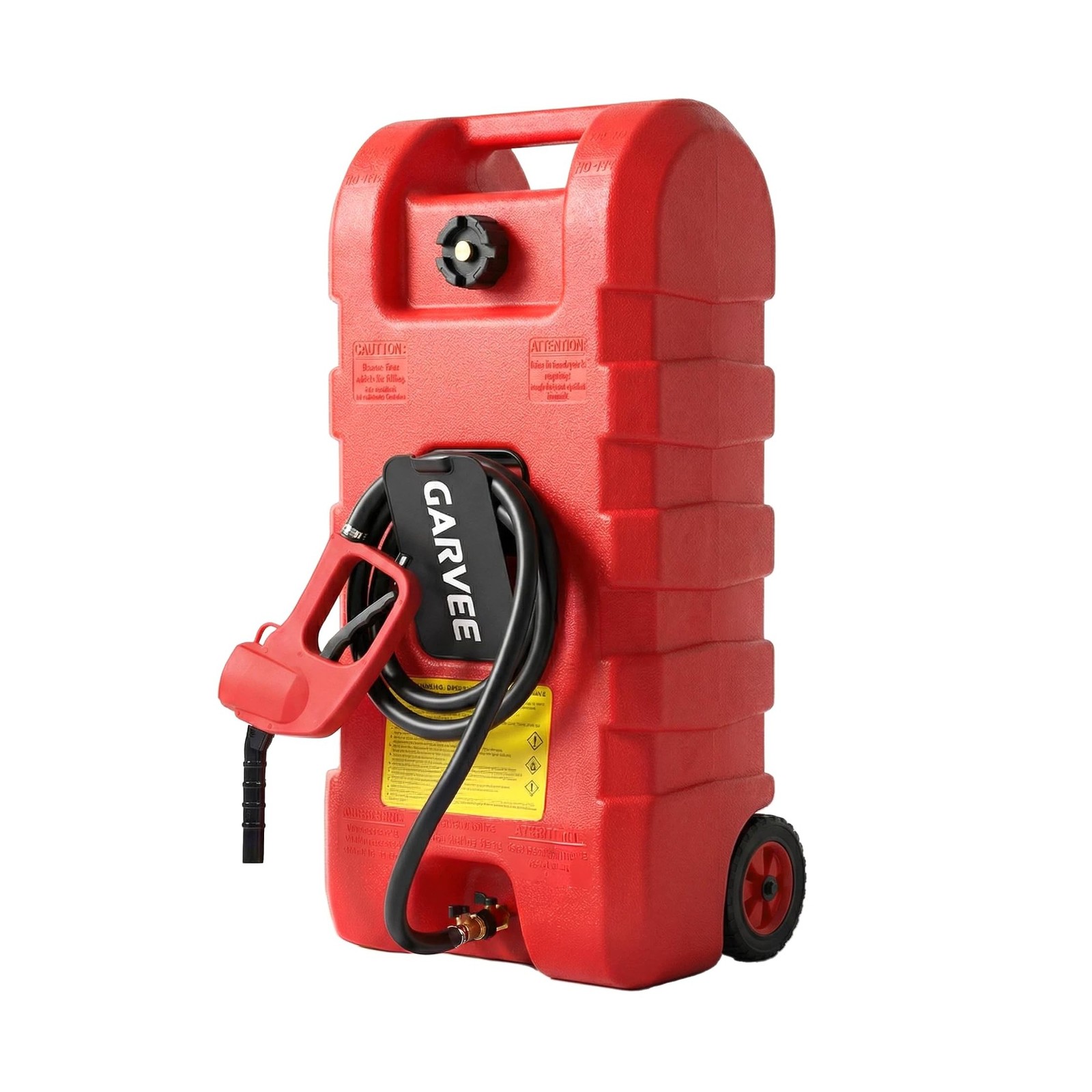 15 gal Gas Can, Heavy-Duty Gas Tank and Fuel Caddy with Manual Fuel Transfer ...