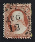 CKStamps: US Stamps Collection Scott#25 3c Washington Used HR
