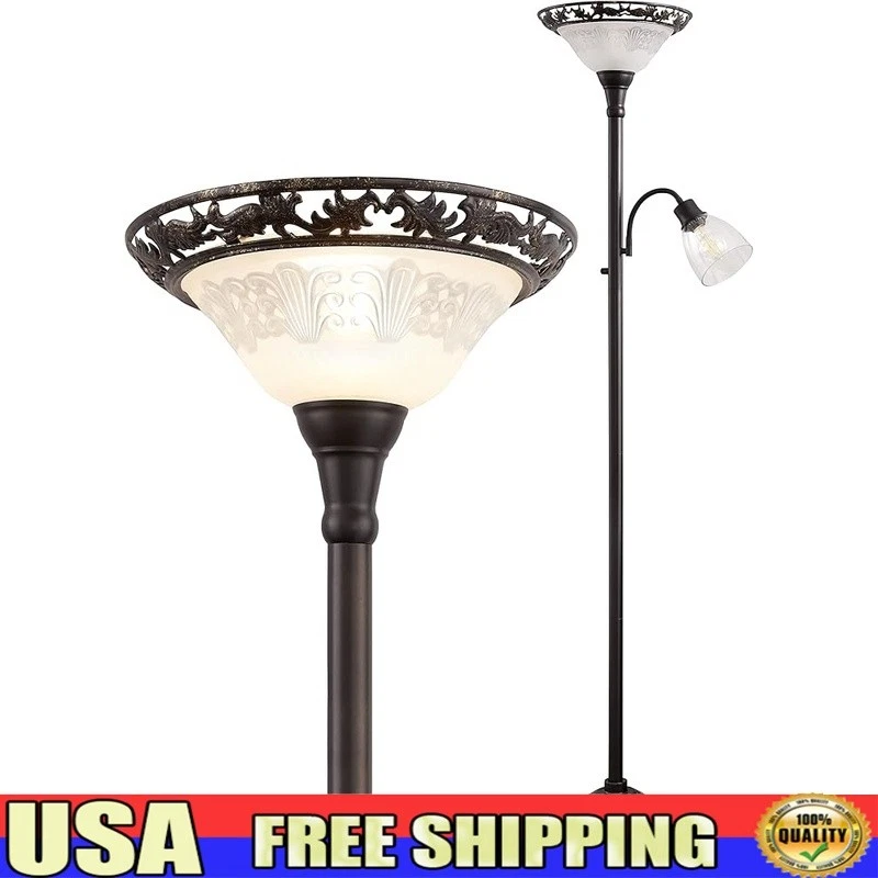 Glass Victorian Floor Lamps for sale | eBay