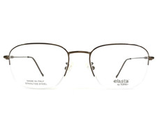 Elasta by Safilo Eyeglasses Frames 7033 W3M Polished Brown Half Rim 53-19-145