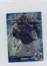 2017 Bowman Chrome Minis Prospects Blue Shimmer Refractor Garrett Whitley 1m01