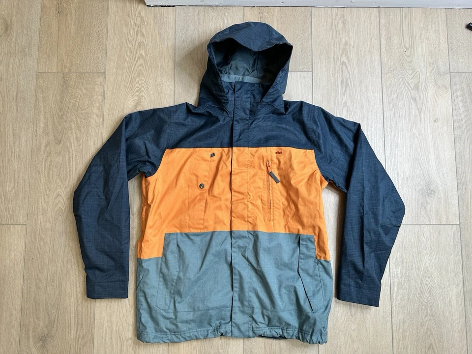 Chaqueta de Snowboard FOURSQUARE Vintage Para Hombre’s L Esquí Invierno Naranja, Azul y Gris ¡Bonita! Foto 2 de 4