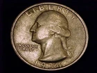 1934-P Washington Quarter, Very Fine Grade.