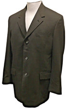 Kenneth Cole New York USA Made Vtg Dark Brown Sport Coat Jacket Blazer Chest 44
