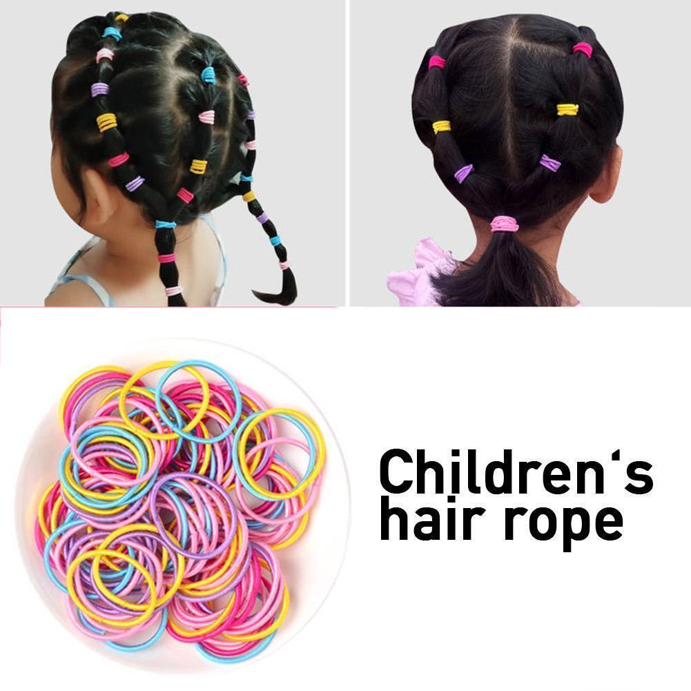 Small Rubber Band Children's Hair Tied Color High Elasticity Girl FAST