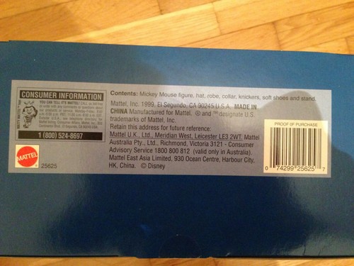 FANTASIA 2000 The Sorcerer's Apprentice Mickey Mouse DOLL 1999 BNIB NRFB - 第 4/4 張圖片