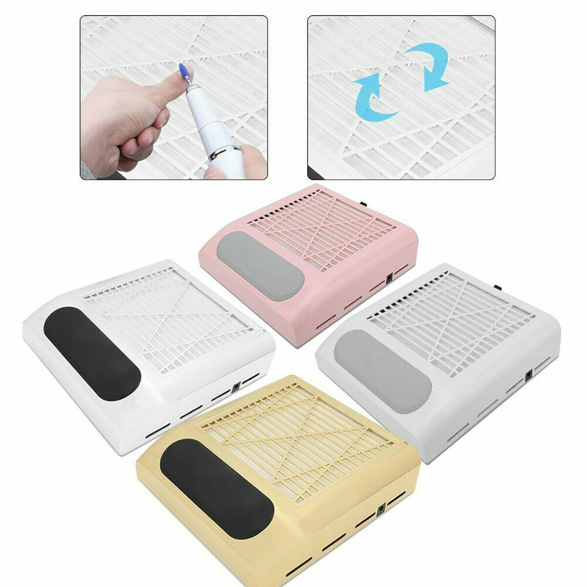 ASPIRATORE POLVERI DA TAVOLO UNGHIE NAIL ART MANICURE PROFESSIONALE 80W BQ-858-8