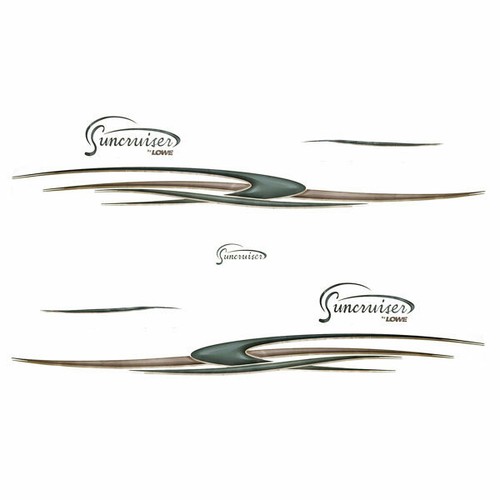 Lowe Boat Graphic Decals 629838 | Suncruiser Green Gold (Set Of 7) - Bild 2 von 3