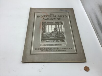 The Industrial  Arts Magazine: 1928 June; model airplane, drawing, wrench, etc