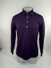 CRIQUET - NEW w TAG Hash Hidden Stripe Embroidered Logo M Lightweight Polo Shirt