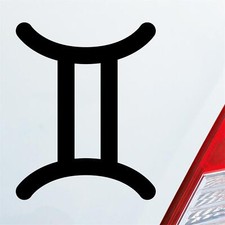 Auto Aufkleber Gemini Zwilling Sternzeichen Sterne Horoskop 8x10 cm Sticker Heck