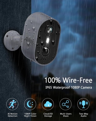 Security Camera - AI Motion Detection - Color Night Vision - Battery Powered - Picture 9 of 10