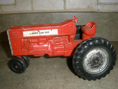 Vintage Slik Toy 9890 Red Tractor For Parts Only