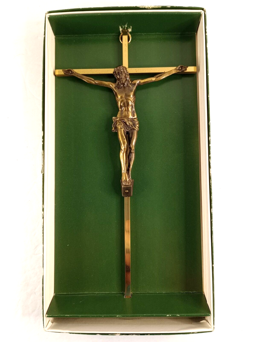 Italy Wooden Coffin Ornament And Decoration 8048 Metal Crucifix Size In - Foto 13