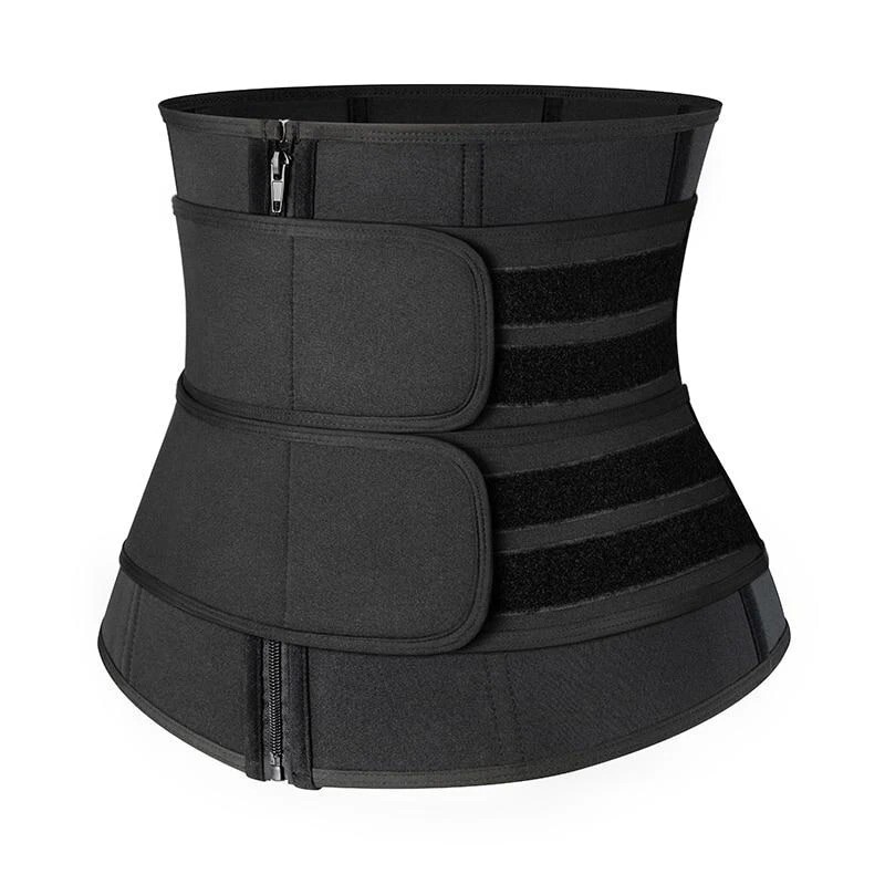 Double Strap Latex Waist Trainer XL Black Body Shaper Waist Cincher  Corset