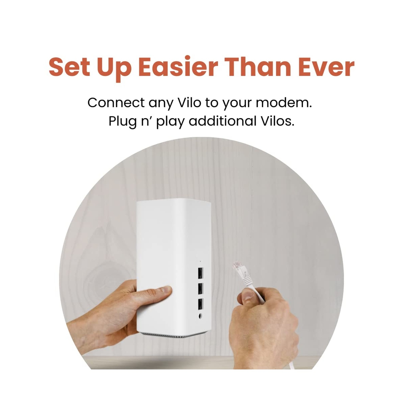 Vilo 6 Mesh Wi-Fi System Wi-Fi 6 AX1800 Coverage Up to 4,000 Sq Ft (2 ...