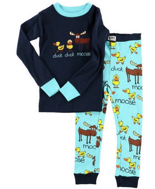 Lazy One Boys PJ Pajamas Sleepwear DUCK DUCK MOOSE SIZE 4T eBay