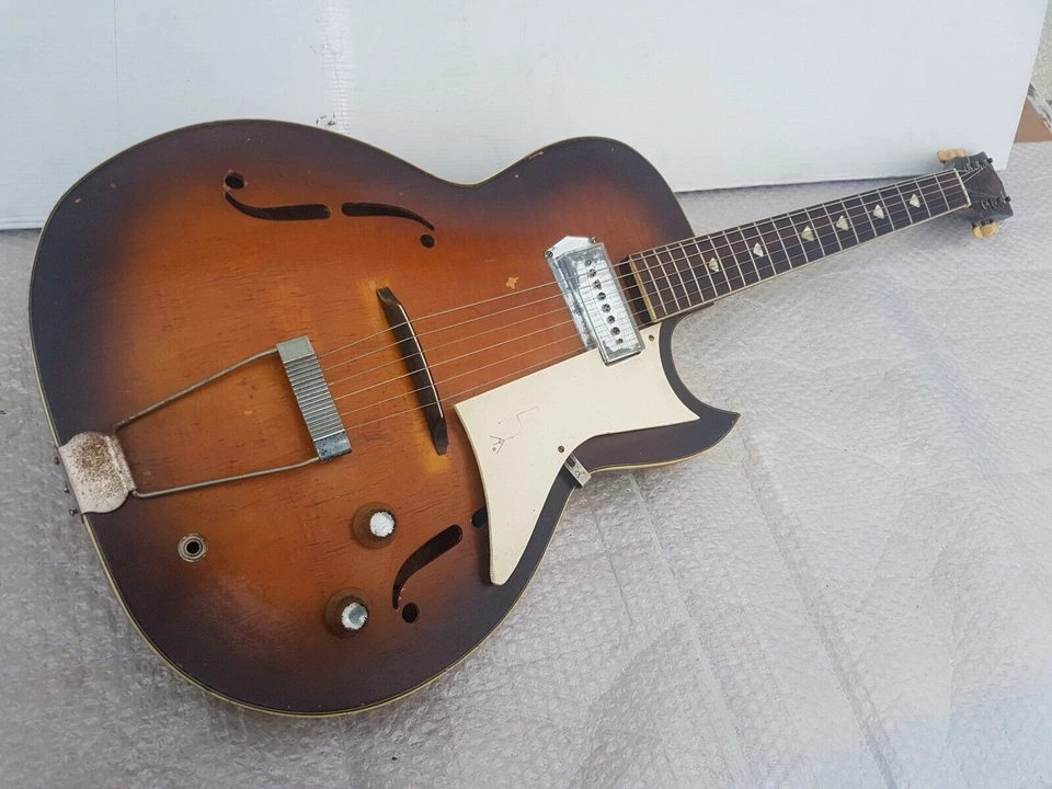 60's KAY GALAXIE SEMI JAZZ GUITAR - made in USA - BARNEY KESSEL PICKUP - Bild 3 von 4