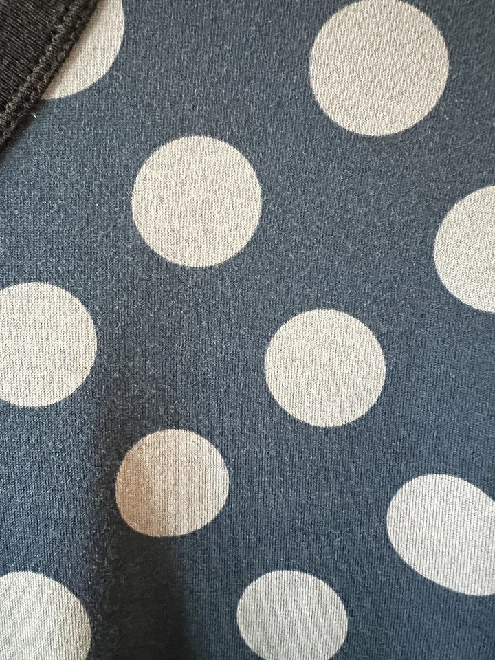 Dolce & Gabbana Mens Tee T-Shirt Polo Blue Gray Black 50 Polka Dot - Image 2 of 4