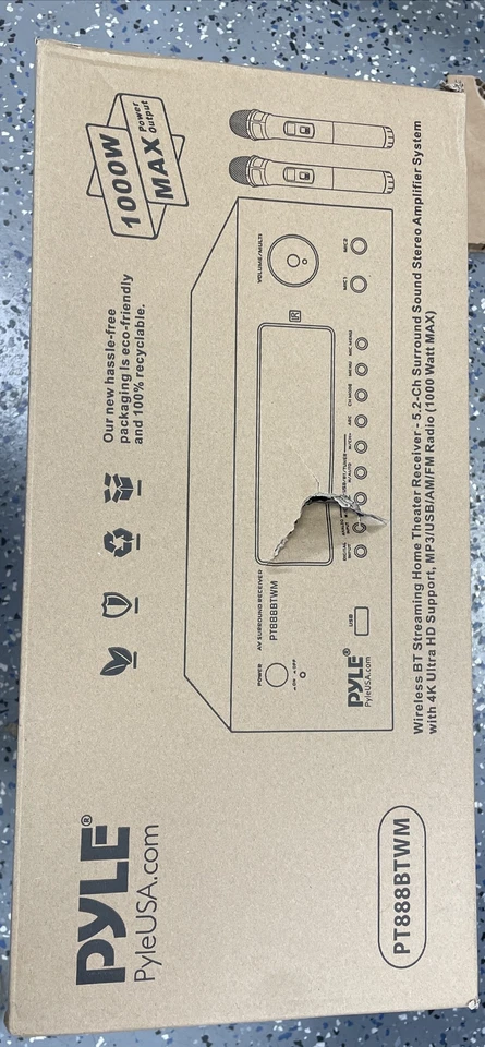 Pyle 1000W Bluetooth Home Theater Karaoke Receiver-5.2-Channel Amplifier - Image 3 of 4