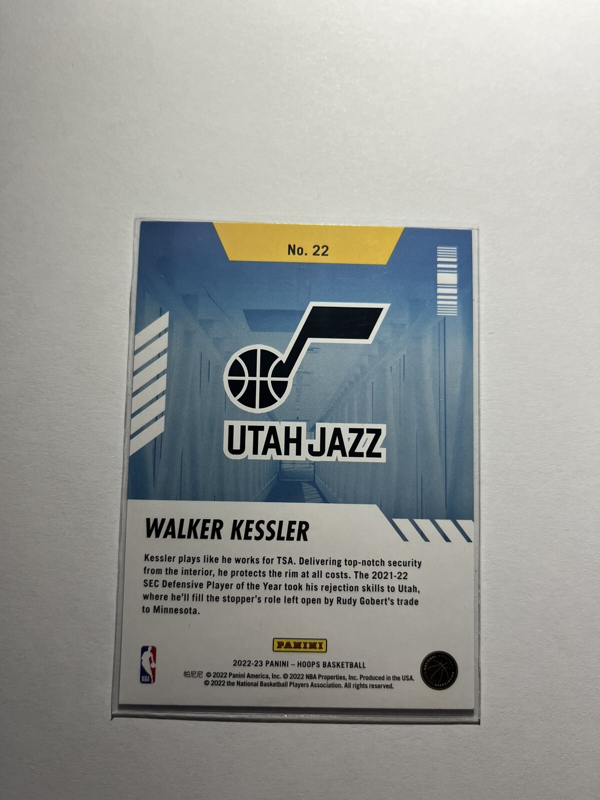 202223 NBA Hoops Walker Kessler Arriving Now Insert RC 22 Utah Jazz