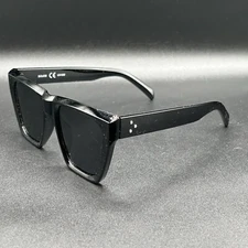 Sojos SJ2179 Oversized Cat Eye Sunglasses Black Polarized Used