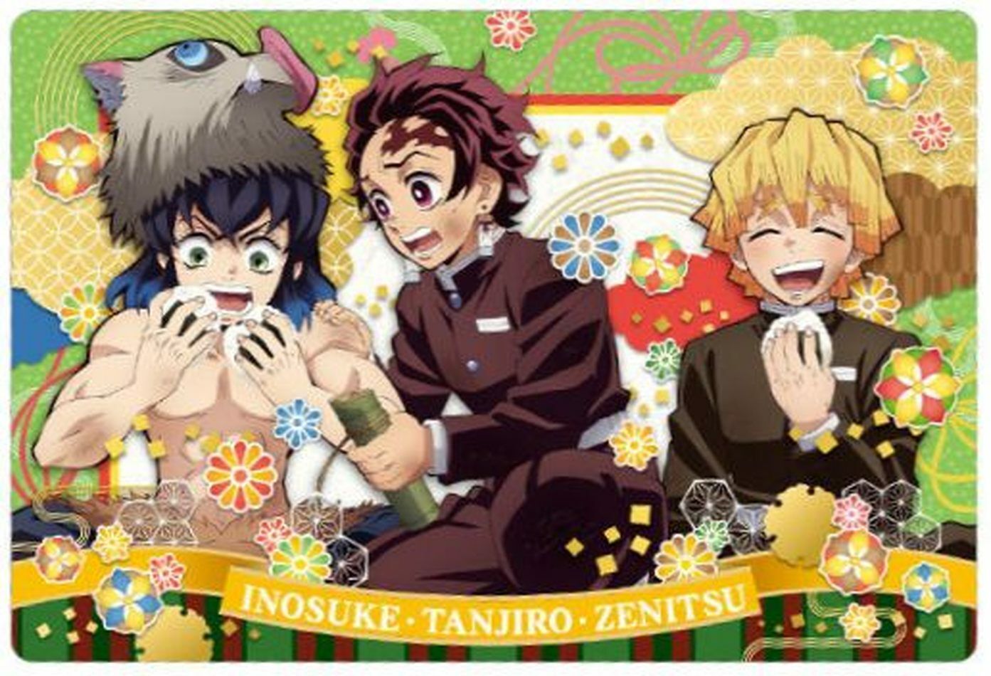 Tanjiro , Zenitsu and Inosuke