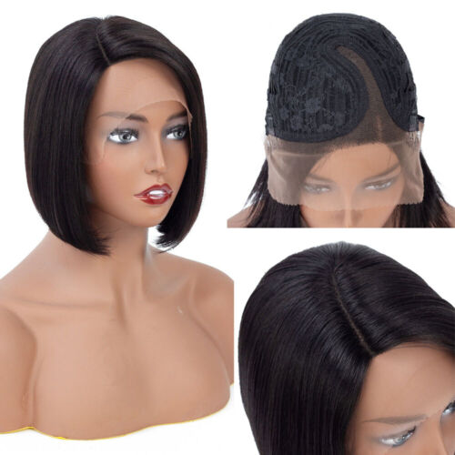 8inch side part T lace Bob Style Wig Brazilian Straight Hair Wig Human Hair  Wig | eBay