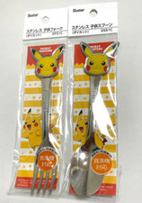 Pokemon Pikachu Design Spoon and Fork Set Japan Stainless Steel Spoon and Fork