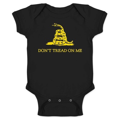 Dont Tread On Me Gadsden Flag Rattlesnake USA Revolution Baby Bodysuit