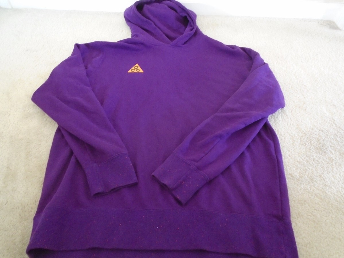 Nike ACG Purple Hoodie Pullover L Crewneck - Main Image